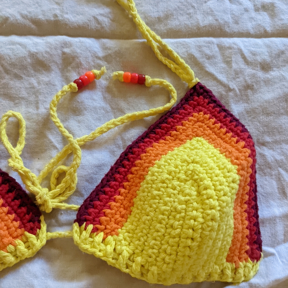 OOAK Handmade Crochet Bikini, "Knit-For-Tat" brand - Picture 11 of 16